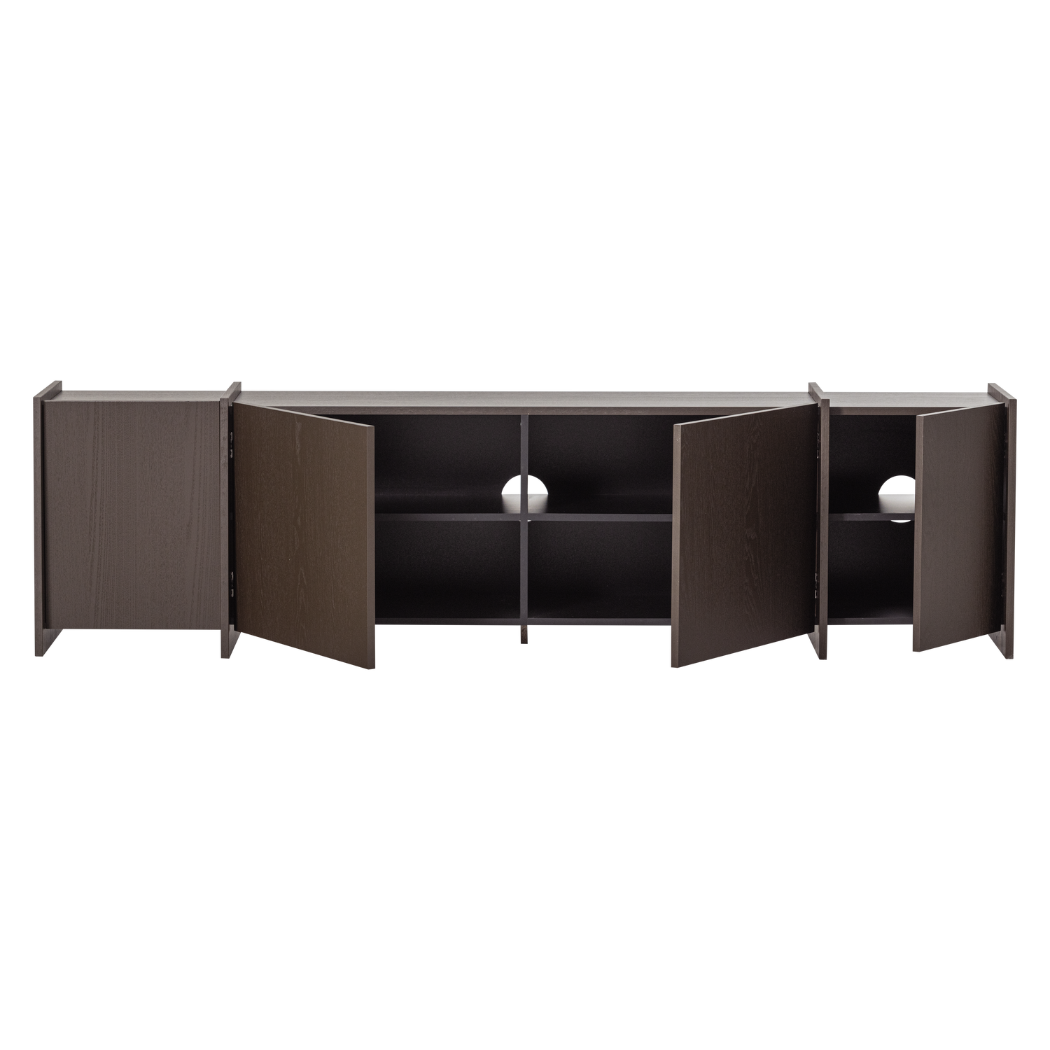 Brock tv meubel 200 cm essen fineer middenbruin [fsc]