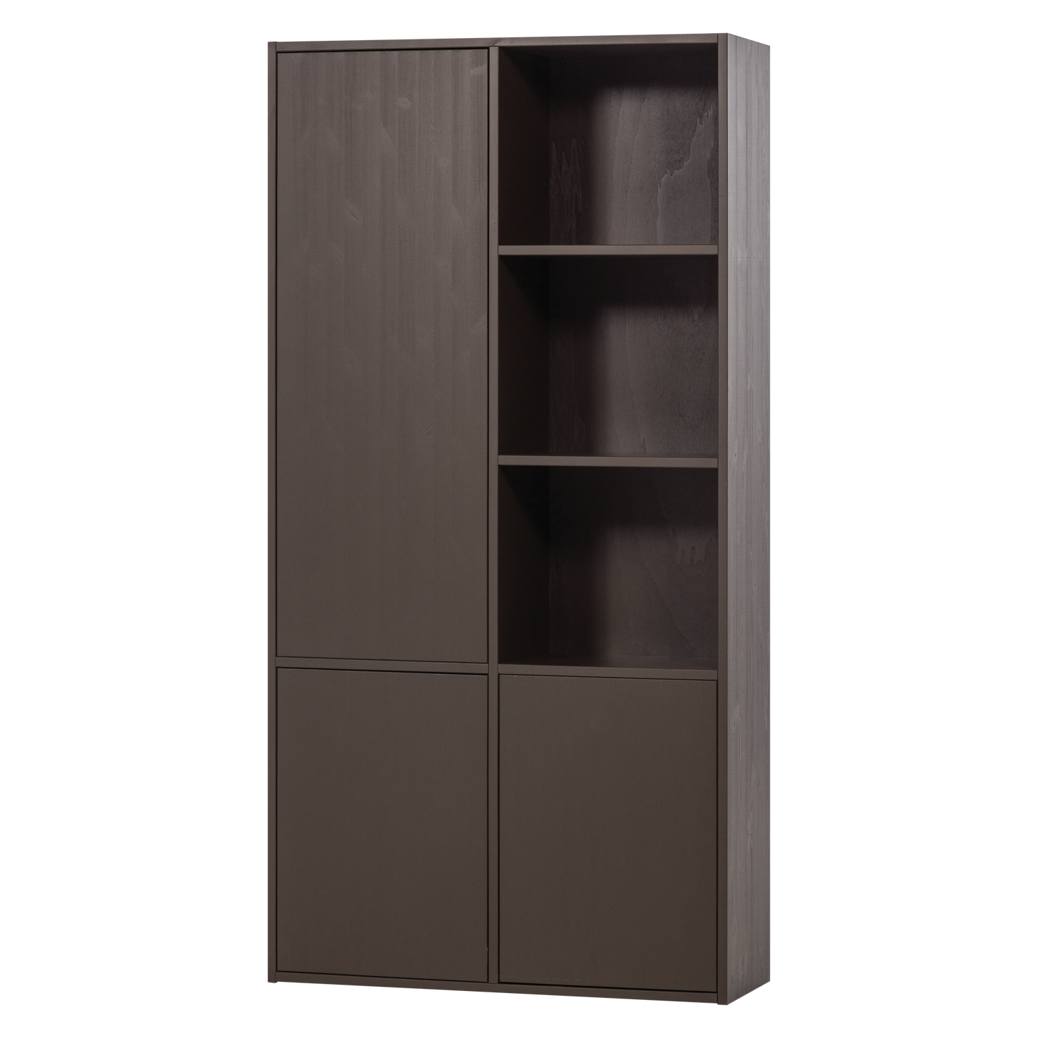 Meggy opbergkast links 108 cm grenen middenbruin [fsc]