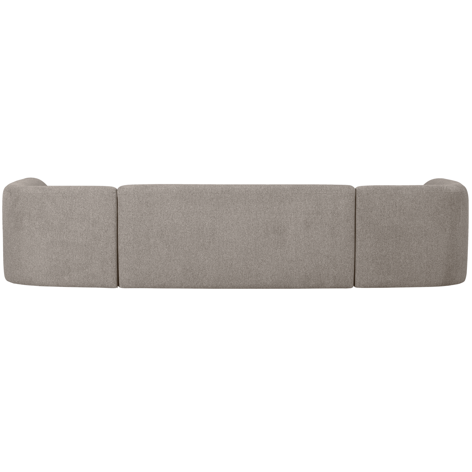Sloping u-vorm bank off white melange