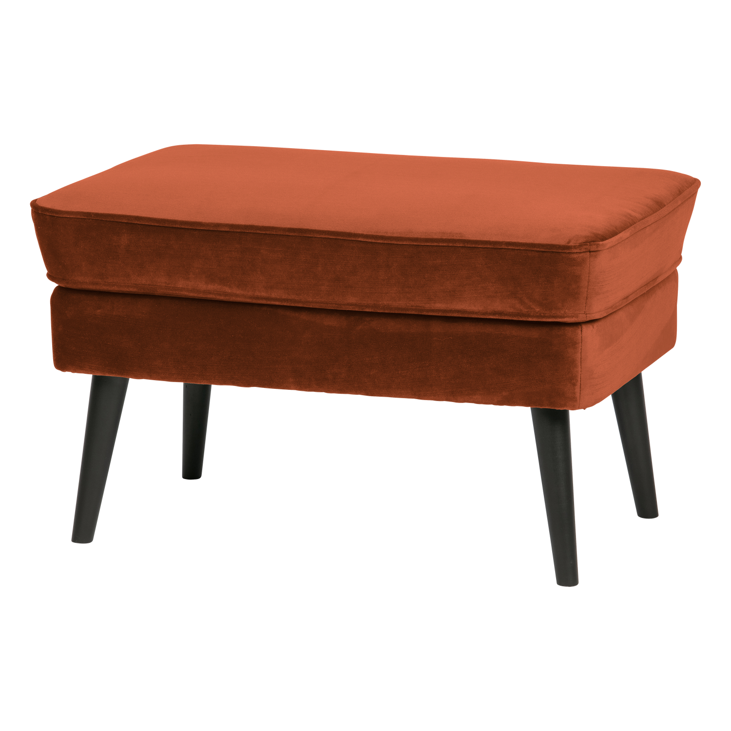 Rocco hocker velvet donkerbruin [fsc]