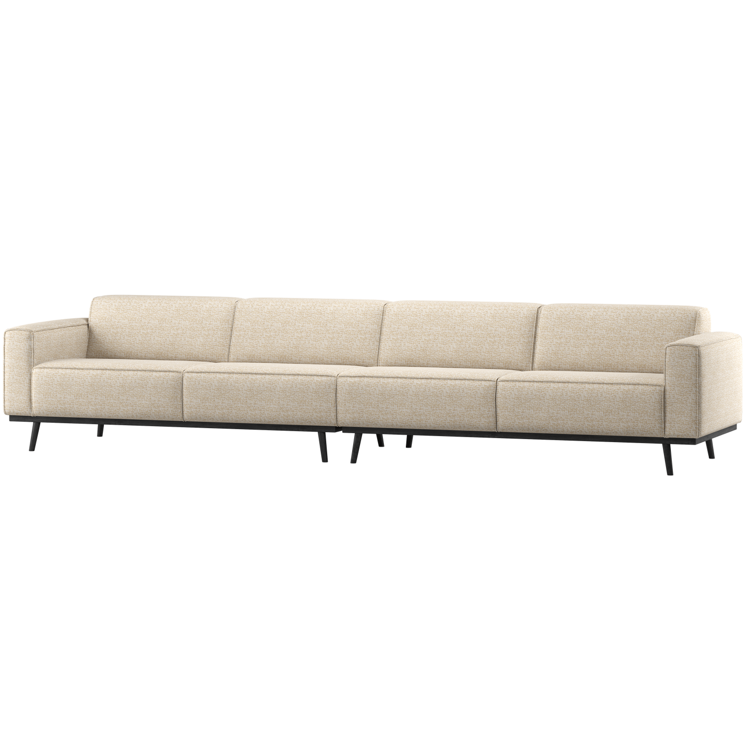 Statement xl 4-zits bank 372 cm lichtbruin melange