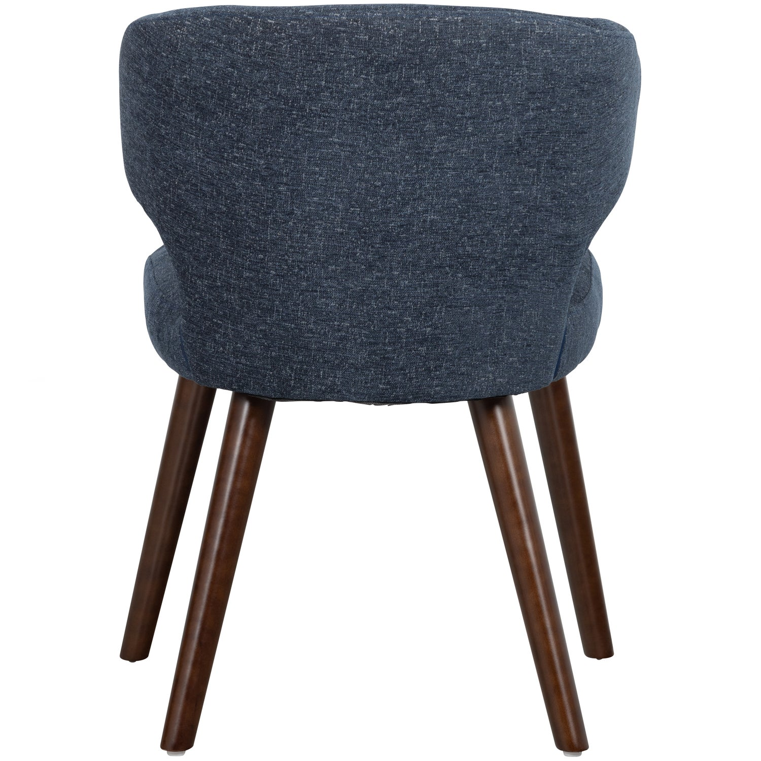 Cape eetkamerstoel gemeleerde stof blauw