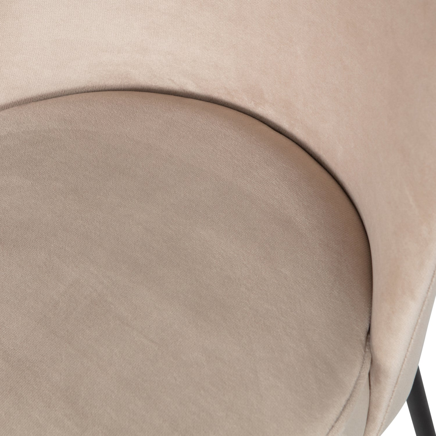 Vogue eetkamerstoel structure velvet brass