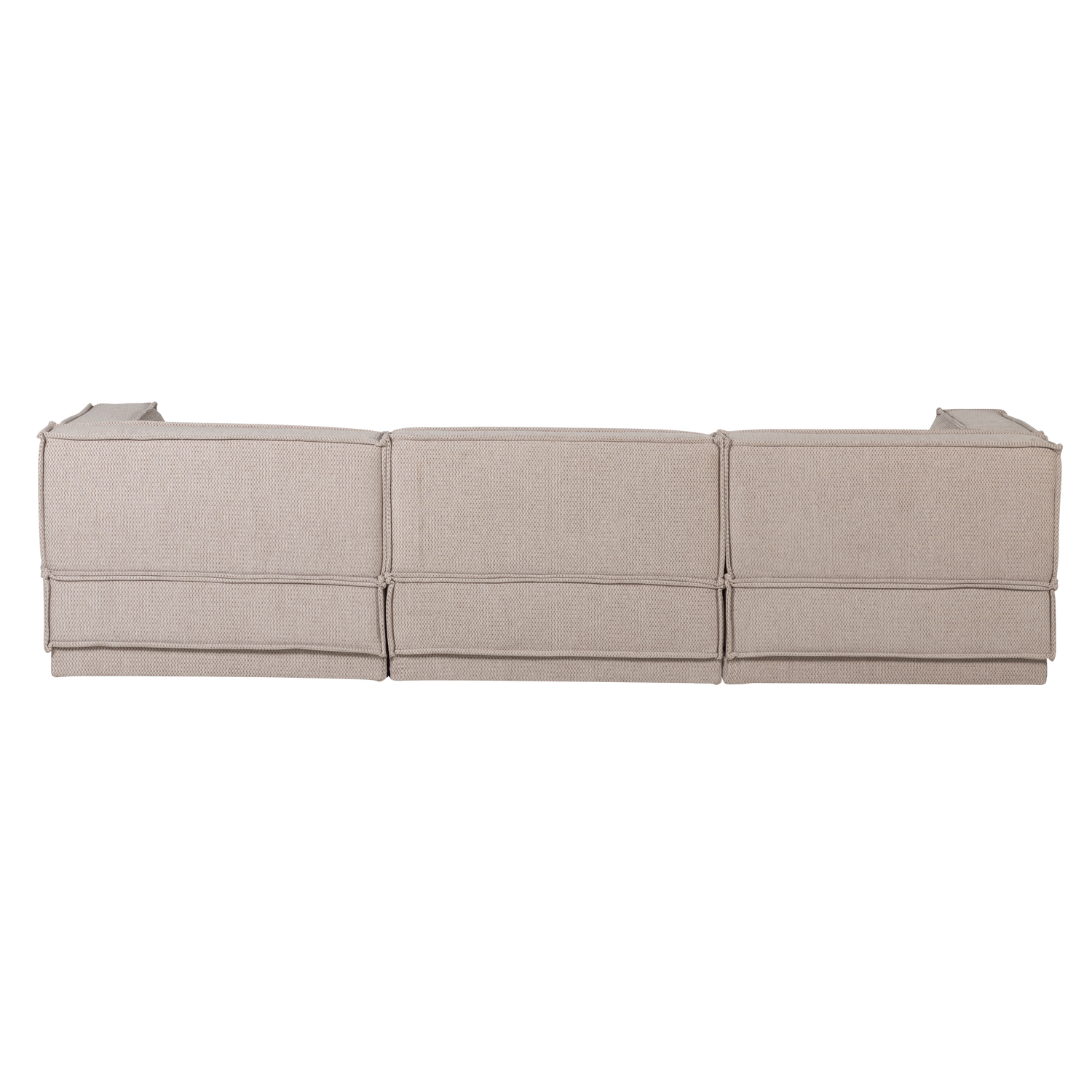 Manu chaise longue bank rechts velvet bruin [fsc]
