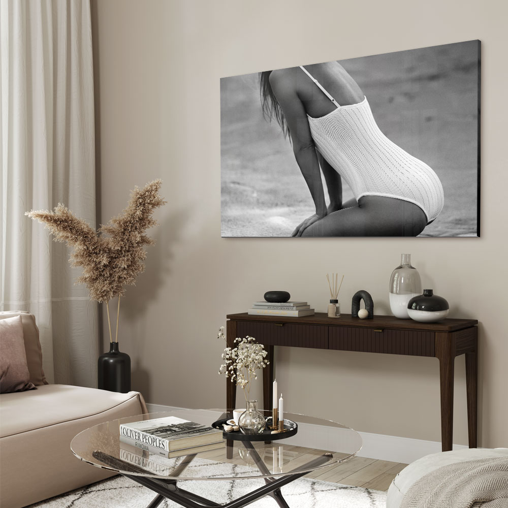 Walljar acrylglas schilderij - Beach Woman