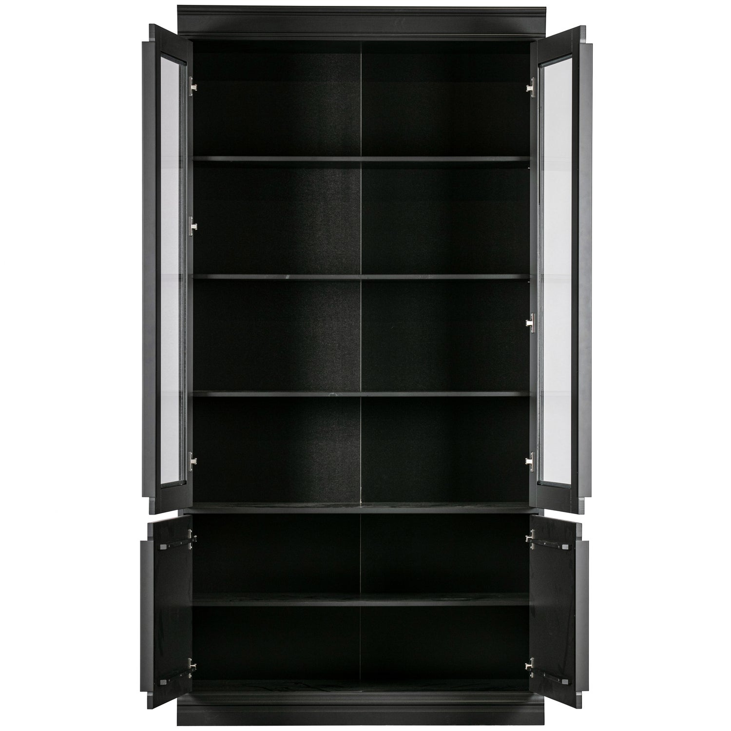 Organize vitrinekast 44 cm grenen matzwart [fsc]
