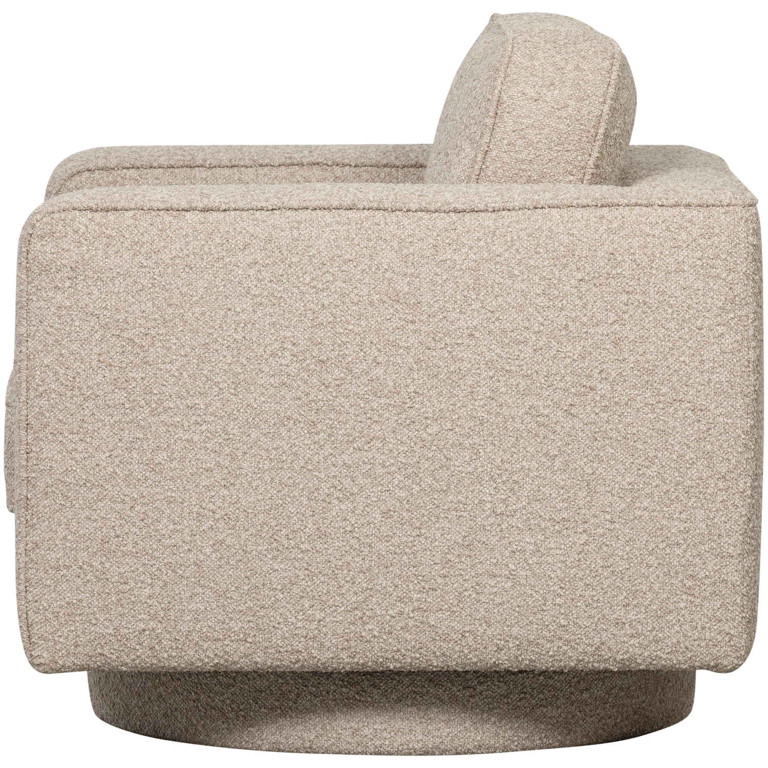 Lazy draaifauteuil boucle bruin