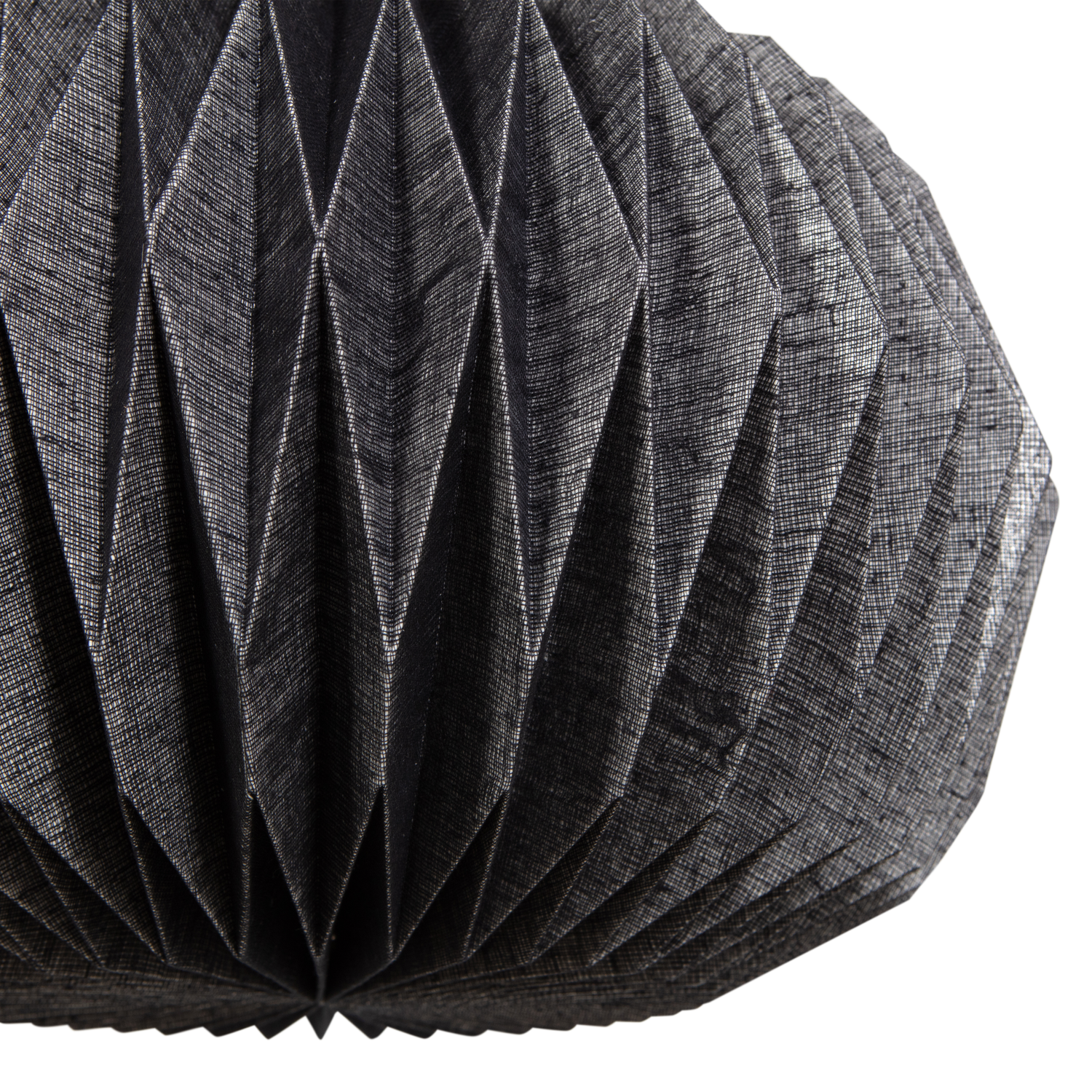 Globe hanglamp papier naturel/zwart