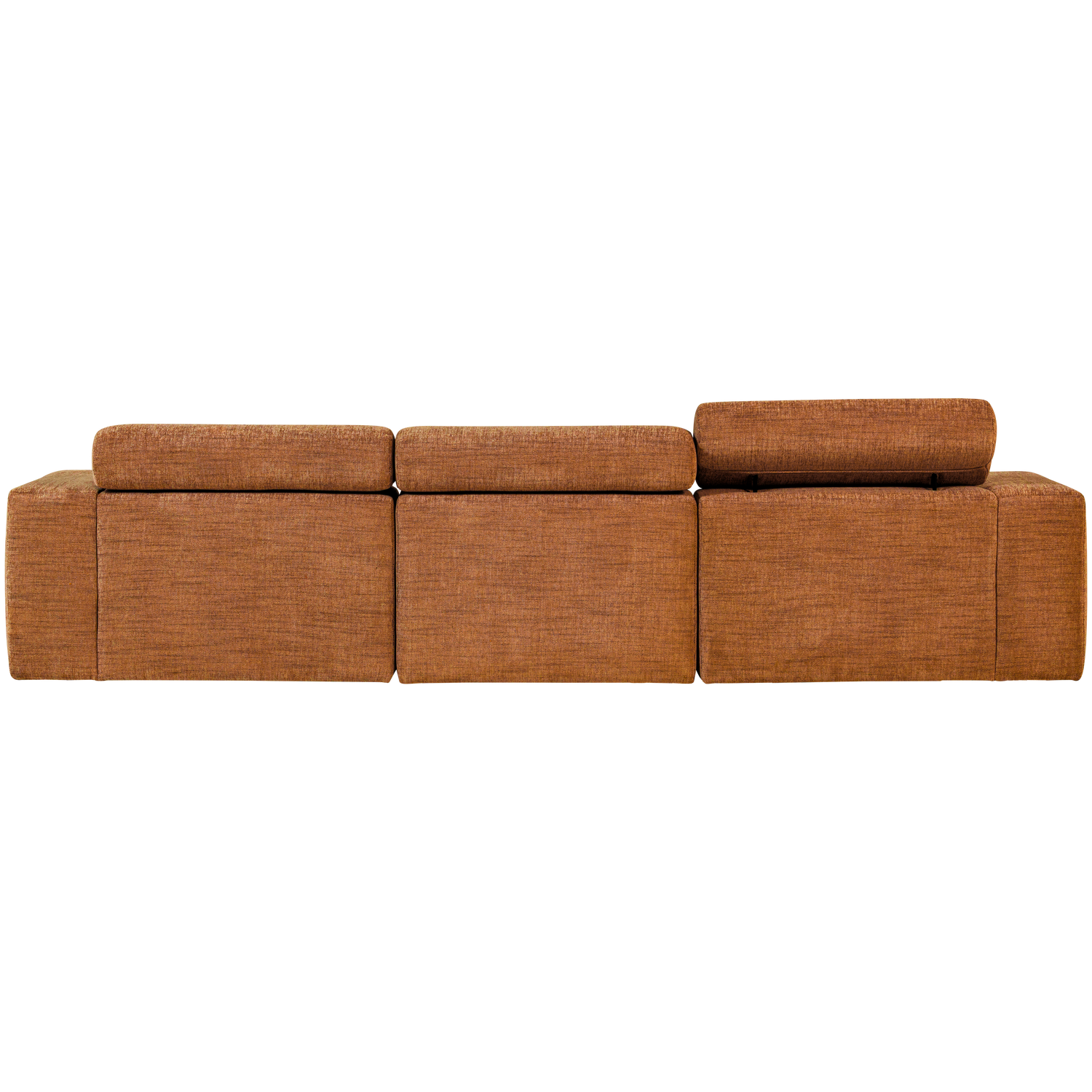 Novi chaise longue bank rechts donkerbruin melange
