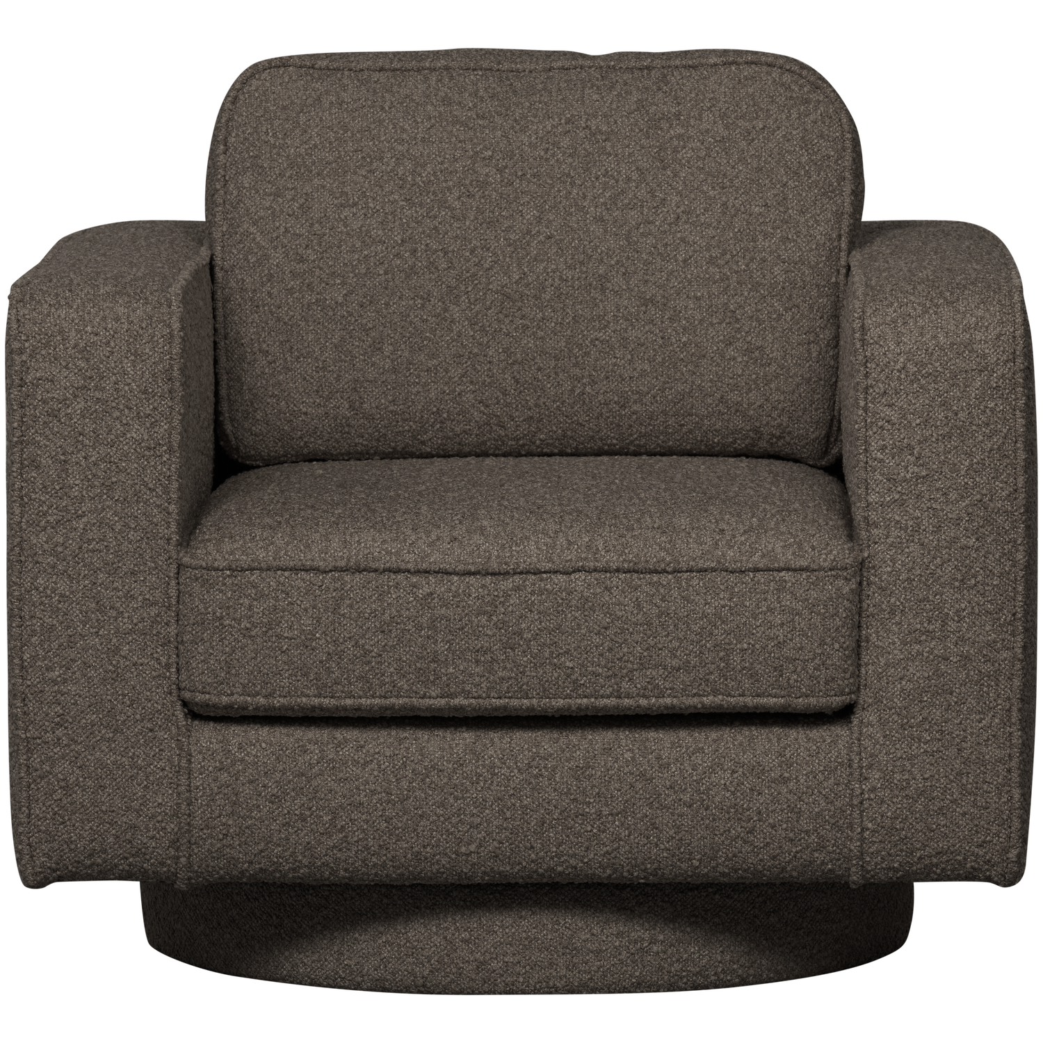 Lazy draaifauteuil boucle bruin