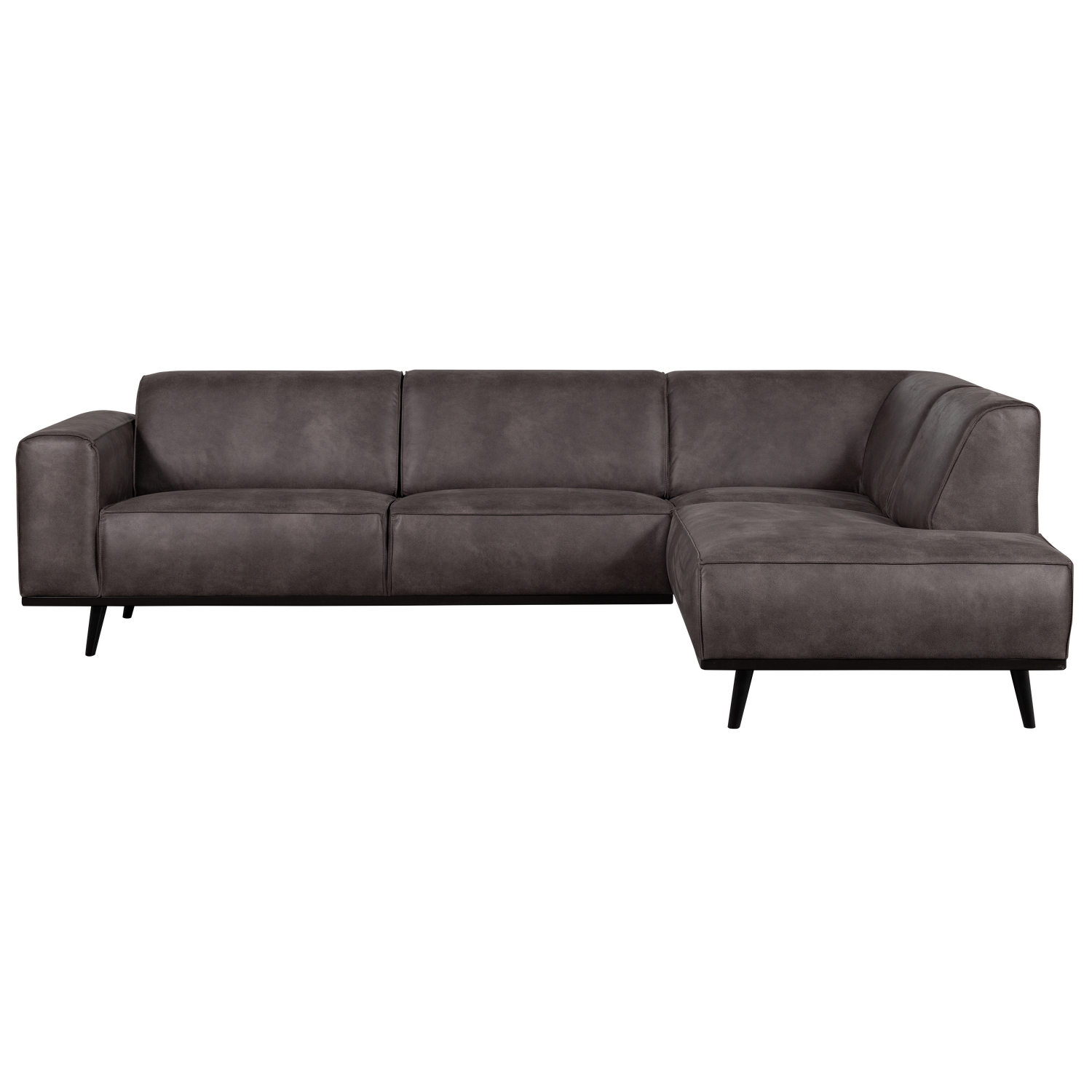 Statement hoekbank rechts chenille velvet terra