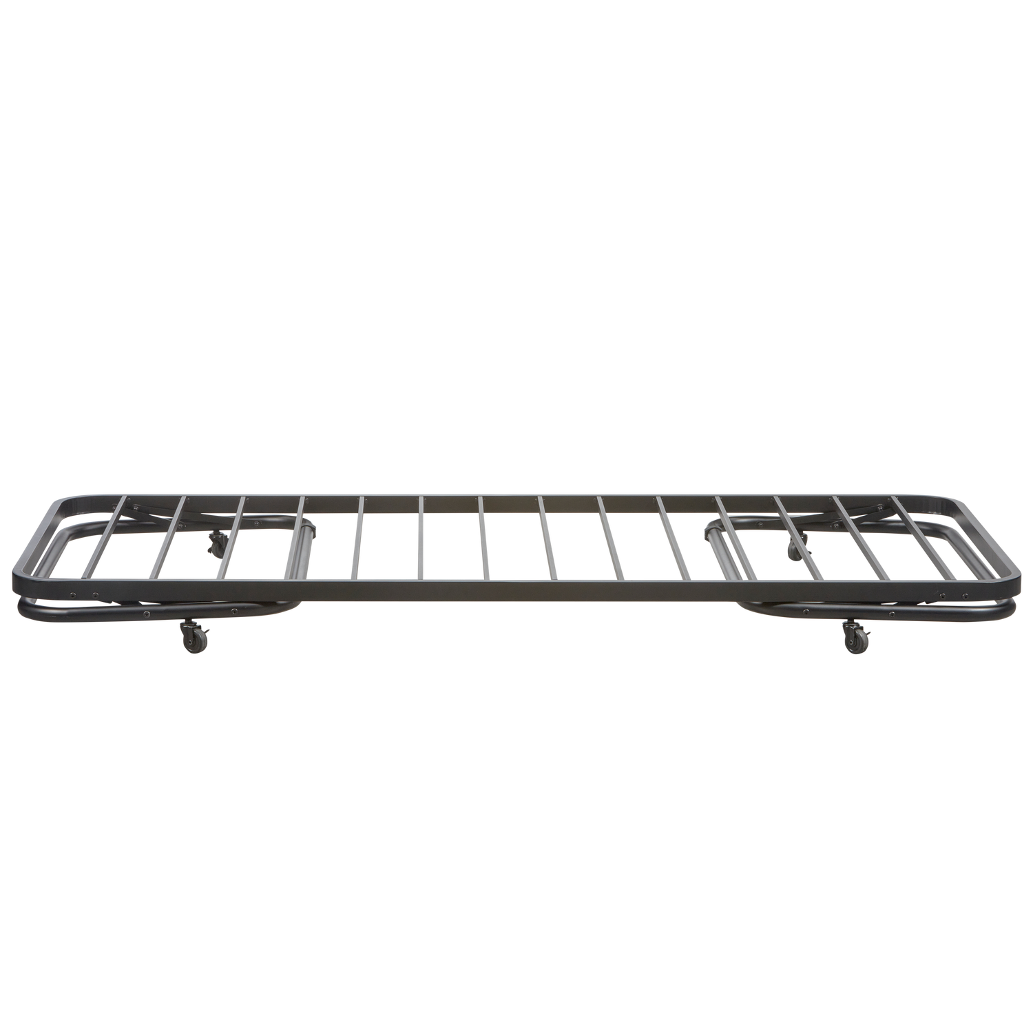 Lucy eenpersoons onderschuifbed metaal zwart 90x200 cm