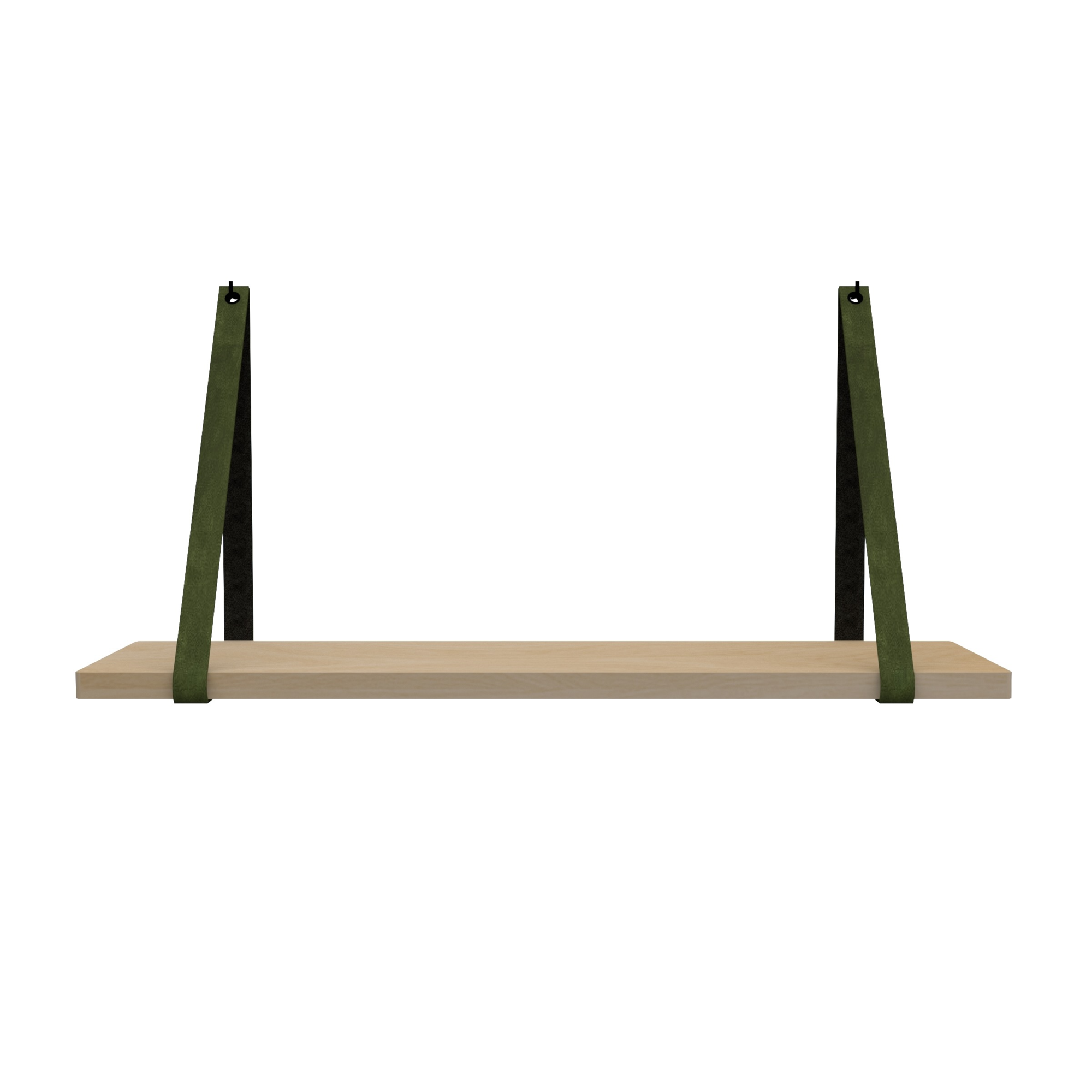 Leren plankdragers (set van 2)