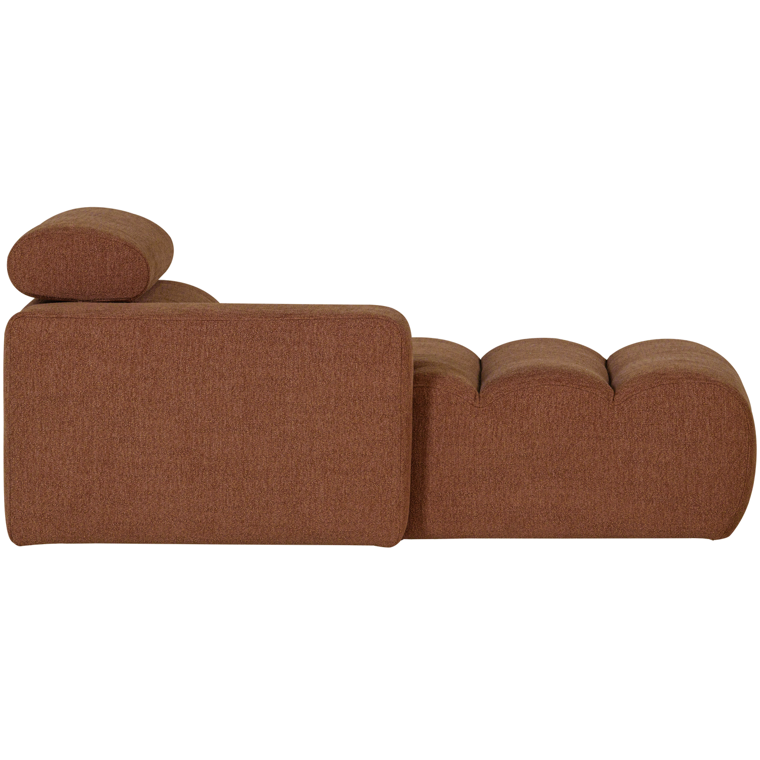 Novi chaise longue element arm links ribstof terra