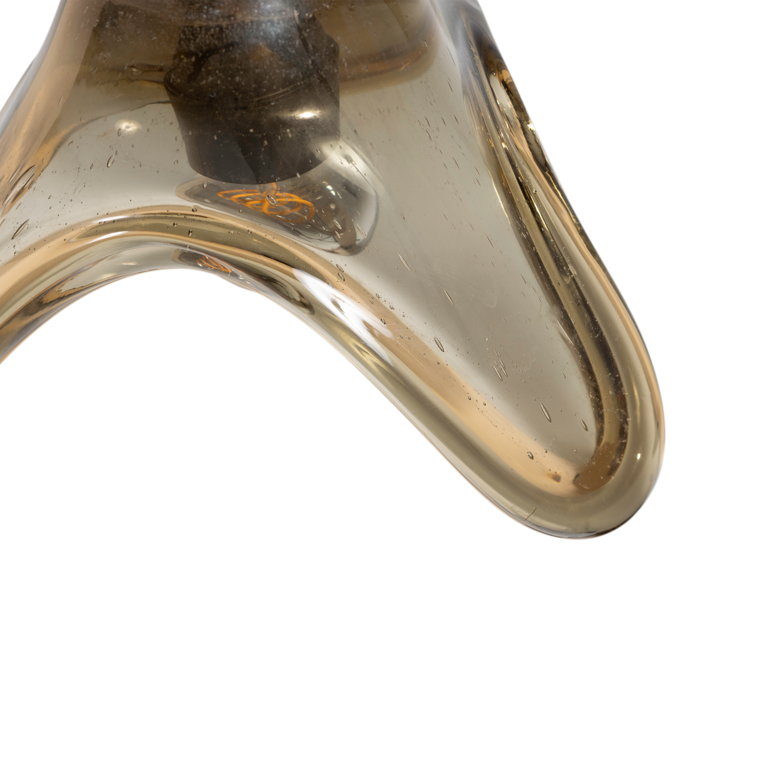 Elle hanglamp groot glas groen