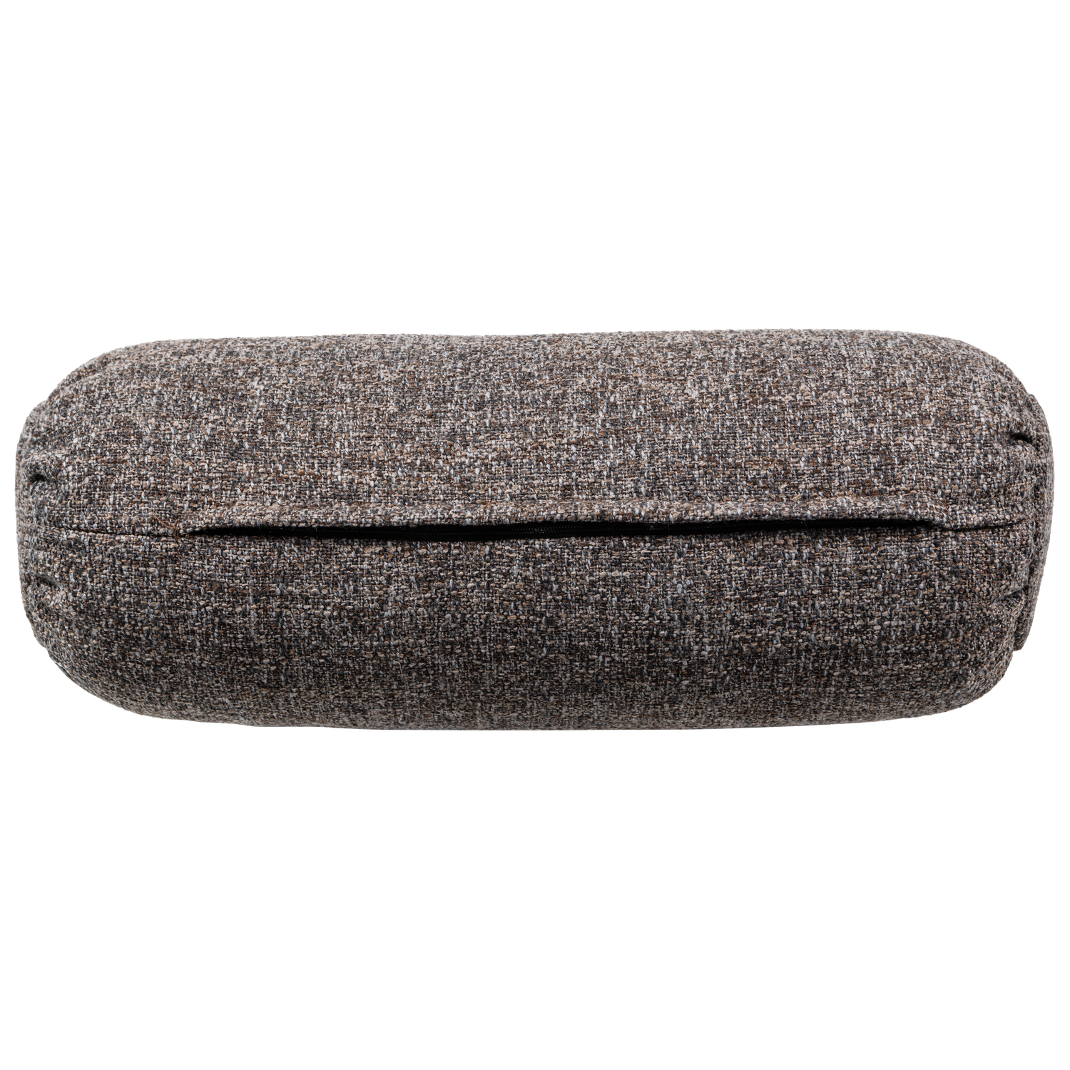 Baggy rolkussen 50xo23 cm 3d chenille middenbruin