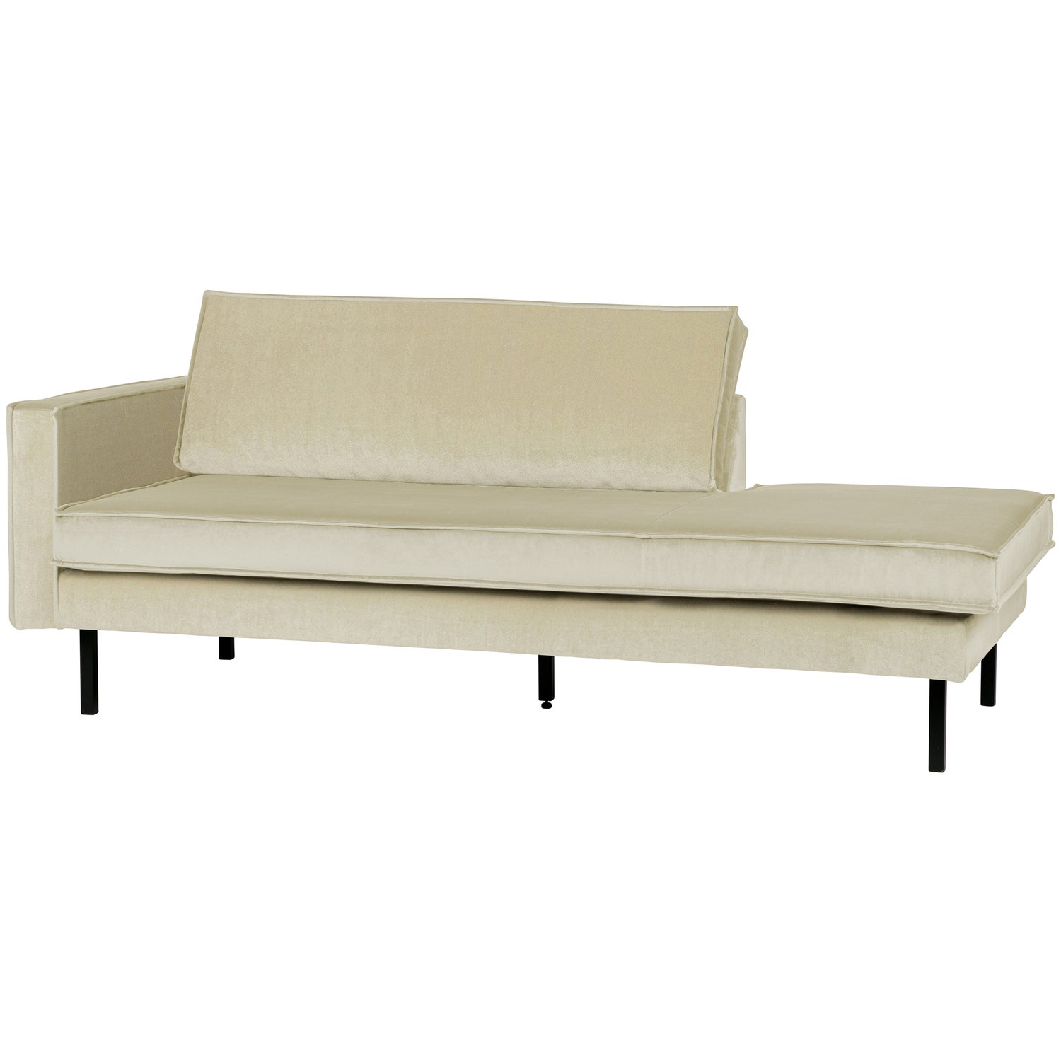 Rodeo daybed links structure velvet brass