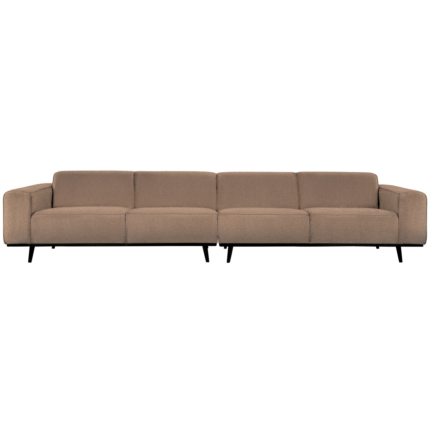 Statement xl 4-zits bank 372 cm lichtbruin melange