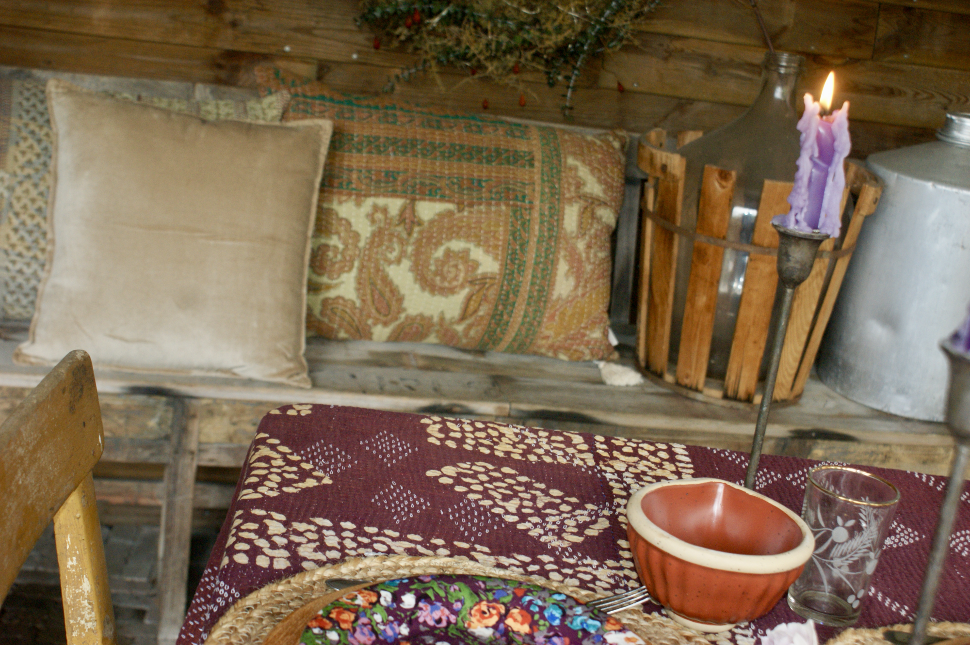 Kussen Kantha vintage 50x70 cm