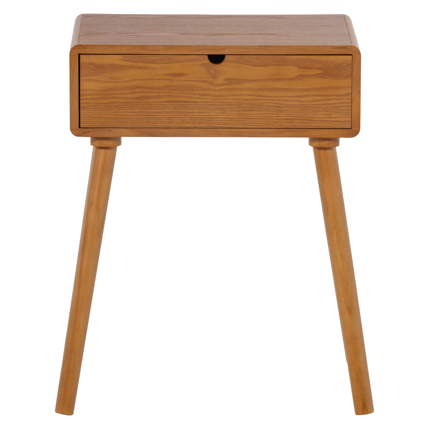 Nelo nachtkastje/bijzettafel hout bruin [fsc]