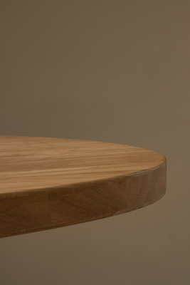 Studio HENK tafel Slim X-type Plat ovaal - wit frame, hardwax light 3041