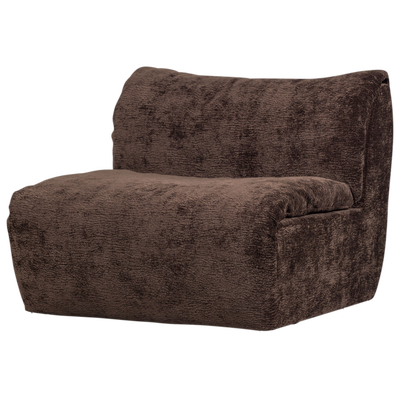 Baggy 1-zits element geweven chenille oudroze