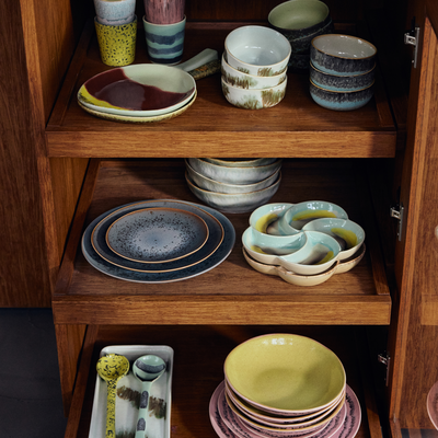 HKliving Servies 70's ceramics gebaksbordje