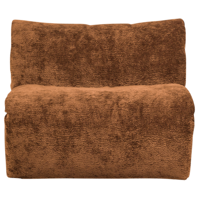 Baggy 1-zits element geweven chenille oudroze
