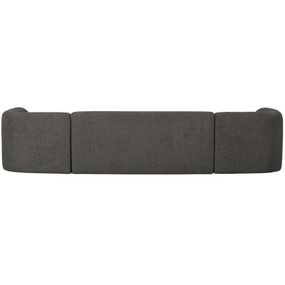 Sloping u-vorm bank off white melange