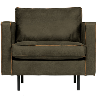 Rodeo classic fauteuil ribstof roestbruin