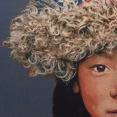 Wandpaneel geweven Tibetan Child