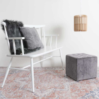 Houten spijlenbank Laura