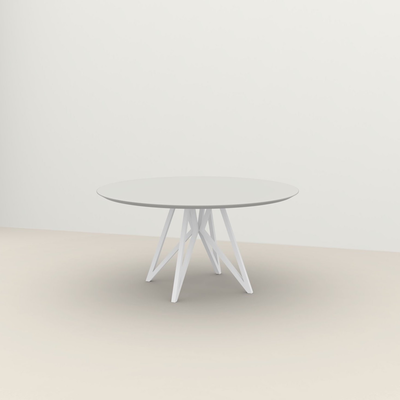 Studio HENK tafel Butterfly Rond Quadpod - wit frame, HPL Fenix bianco kos