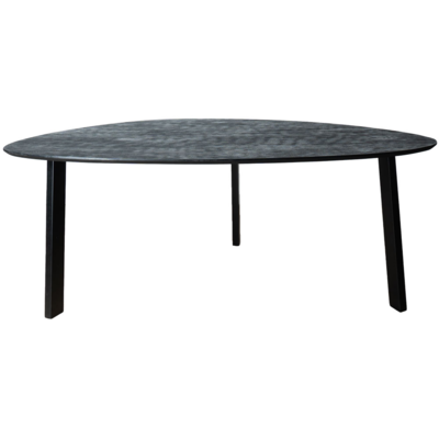 Eettafel Tinus Zwart - Kiezelvormig