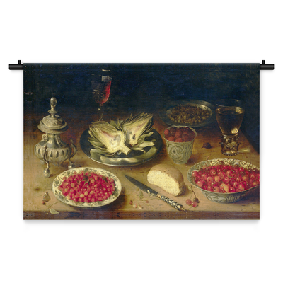 Wandkleed Stilleven eten en drinken