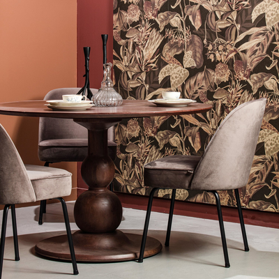 Blanco eettafel o120 cm mangohout walnoot
