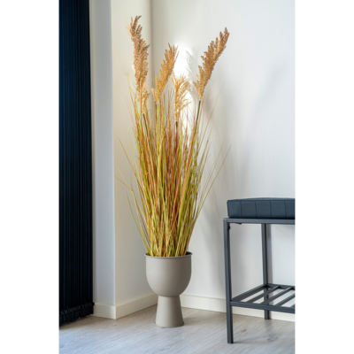 Bloempot Fenna op voet - beige