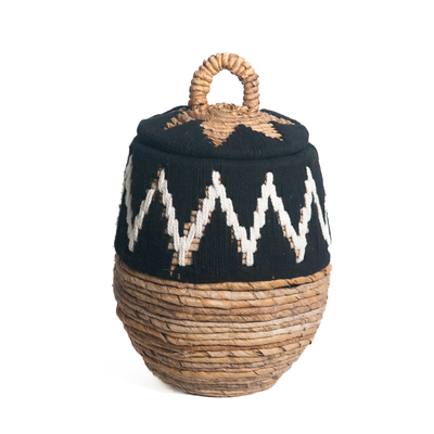 Mand Tali naturel/zwart