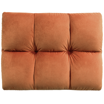 Allure hocker geweven stof donkerbruin melange