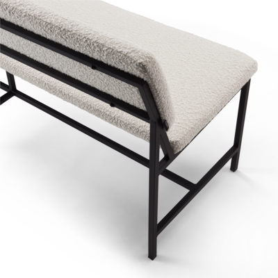 Eetkamerbank Suits bouclé natural