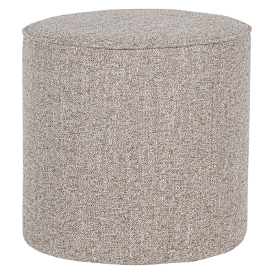 Sara poef hoog 46xo46 cm velvet off white [fsc]