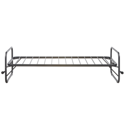 Lucy eenpersoons onderschuifbed metaal zwart 90x200 cm