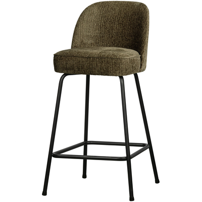 Vogue barstoel 65 cm 3d chenille middenbruin