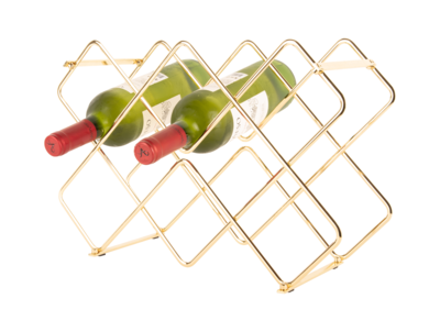 Wijnrek Diamonds ijzer zwart