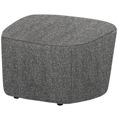 Lofty hocker boucle staalgrijs