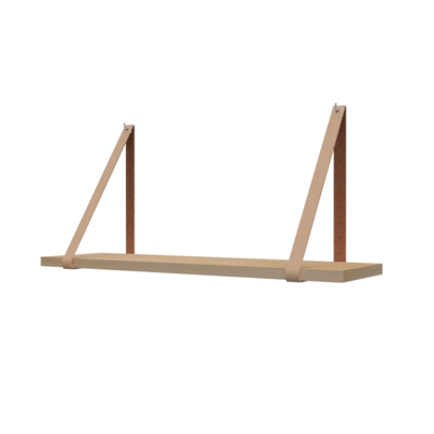 Leren plankdragers (set van 2)