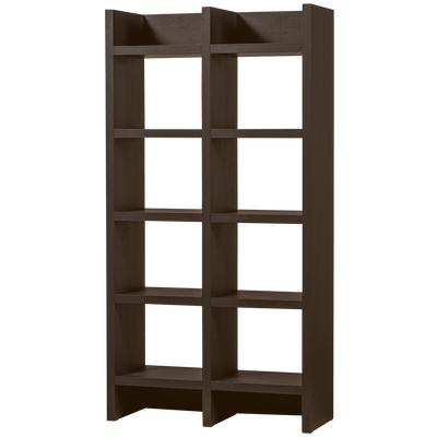 Timo open kast mdf donkerbruin 195x100x40 cm