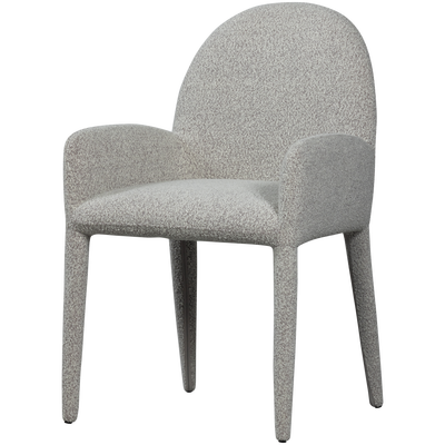Elegance eetkamerstoel met armleuning greige