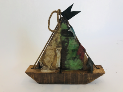 Decoratie bootjes (set van 2)