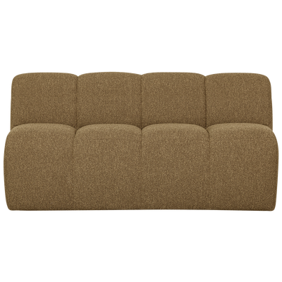 Mojo eetbank 164 cm met rugleuning ribstof roestbruin